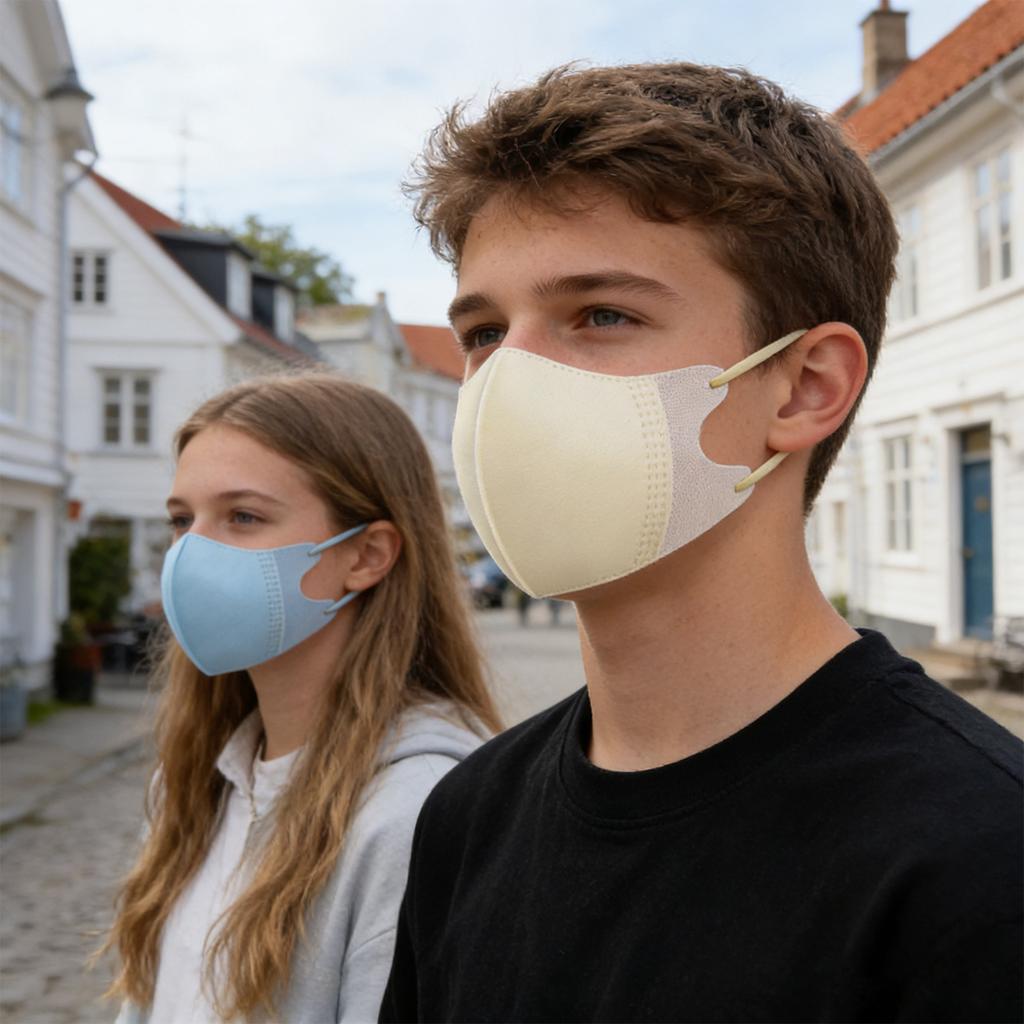 Children Protective Face Mask Summer Breathable Design Soft Fabric Comfortable Fit Adjustable Ear Loops Suitable for Daily Use and Outdoor Activities