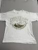 Vintage New York City Tourist Tee Gold Glitter Twin Towers M