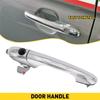 A03Z-Chrome Driver's Left Front Door Outer Handle For Fiat 500 735485875, 735451697,68069943AB Exterior Door Handle