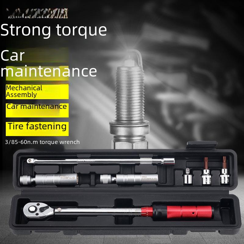 High-Precision Adjustable Torque Wrench Set for Auto Repair and Spark Plugs