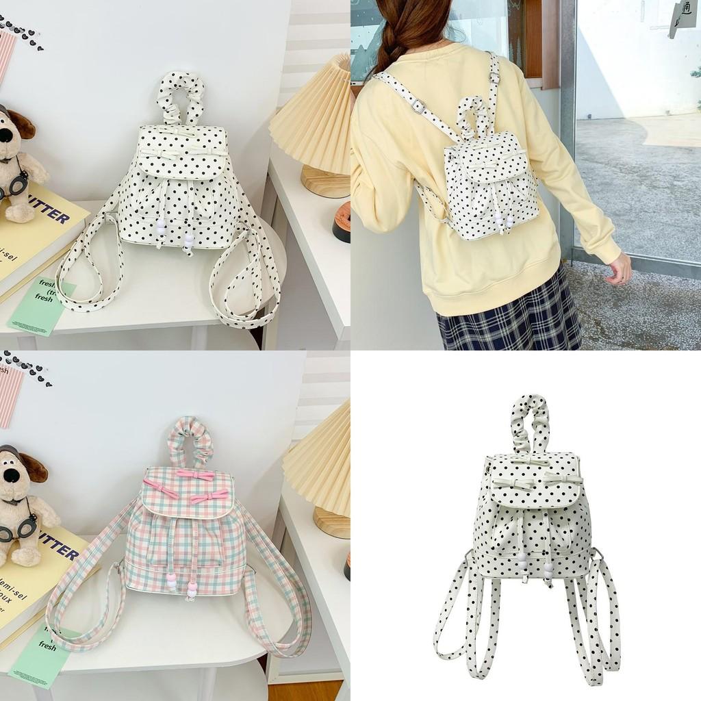 Pu Soft Leather Backpack For Women With Bow Knot Closure And Daily Use
