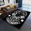 Horror Series Skulls Before Christmas Pattern Area Rug Bedroom Sponge Bedside Mat Entrance Door Carpet Washable