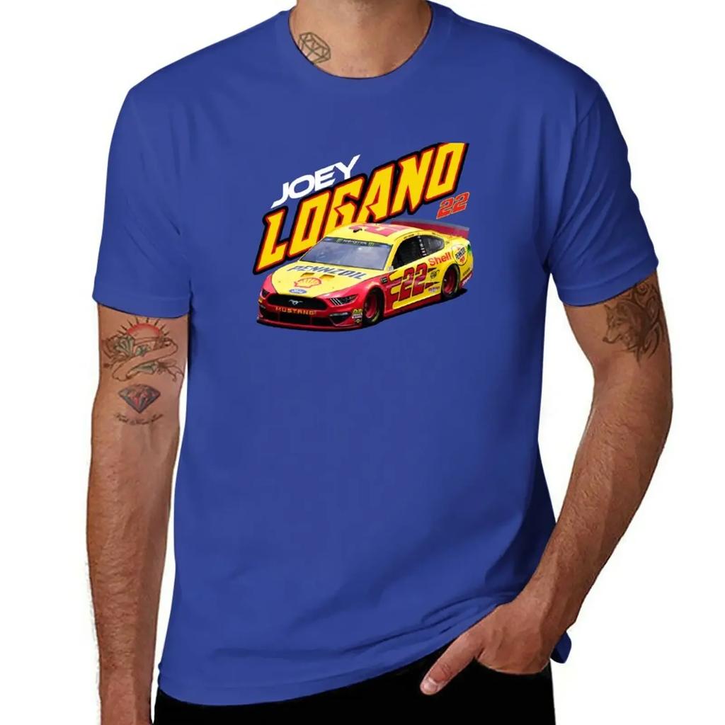 Logano # 22 T-Shirt korean fashion customizeds animal prinfor boys mens graphic t-shirts