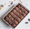 Brownie Pan 18 Pre-slice Nonstick Baking Tray with Dividers Chocolate Cake Mold Square Baking Pan Bakeware