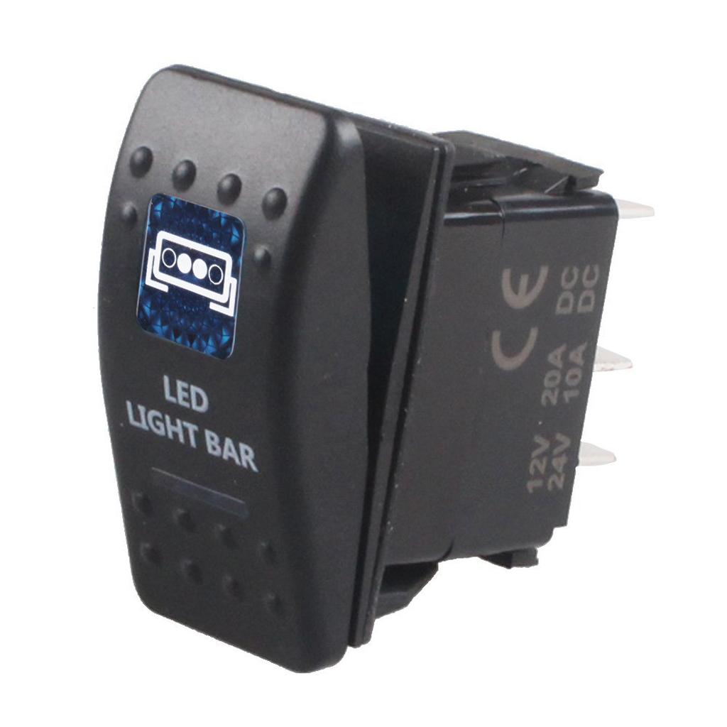5pins Waterproof 12V 24V Light Bar Rocker Toggle Switch Autoboot