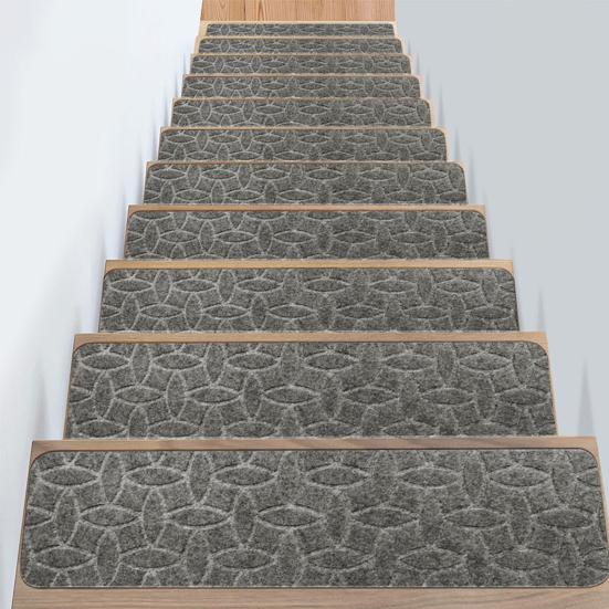 Covoraș de scară antiderapant Autoadeziv Aderență puternică Instalare ușoară Fără tăiere Reutilizabil Embosare