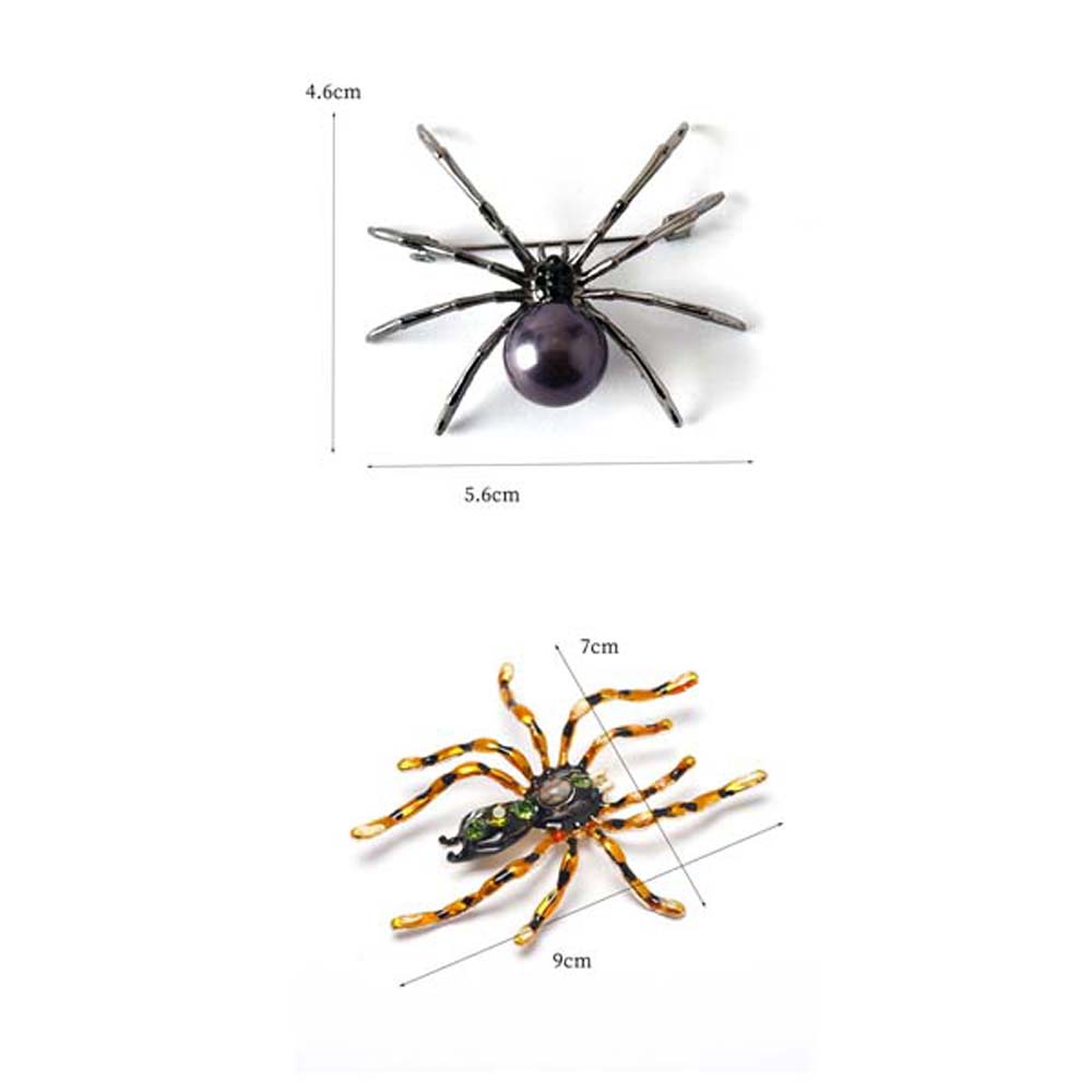 Bag Ornament Big Spider Badge Clothes Backpack Poisonous Spider Brooches  Trousers