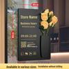Custom Acrylic Business Hours Door Sign Sticker for Storefronts