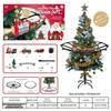 Remote Control Steam Train Toy - Emits Smoke, Lights, Music - Educational Christmas Tree Track Model