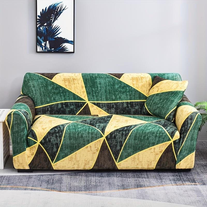 1 шт молочный шелковый чехол для дивана с принтом нескользящий регулируемый чехол для дивана для гостиной спальни офиса домашнего декора протектор мебели Single set 3660₽