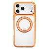 Colorful Transparent Magnetic Phone Case for IPhone 17 16 15 Pro Max Air 16E 17E for Magsafe with 360° Rotating Stand Back Cover