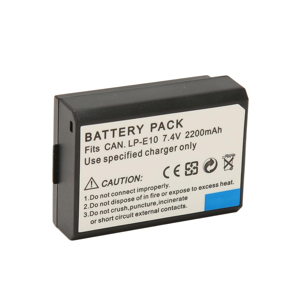 LP E10 Lithium Ion Battery Professional 7.4V 2200mAh Camera Replacement Battery for 1300d 1100D 1200