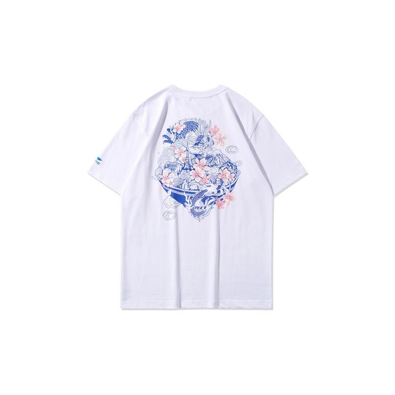 Li-Ning Sakura Limited Edition Casual Sports Round Neck Short Sleeve T-Shirt Men Tops White AHSQ661-1