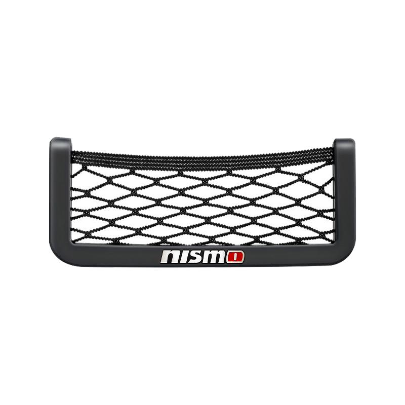 Car Organizer Storage Bag Auto Paste Net Pocket Phone Holder Car Accessories For Nissan Nismo Tiida Sylphy Teana X Trail T30 T32 Almera Qashqai
