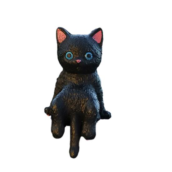 Χαριτωμένο Φιγουρίνι Γάτας Διακόσμηση Οθόνης Υπολογιστή Μίνι Ρητινένιο Στολίδι Γάτας Διακόσμηση Ταμπλό Αυτοκινήτου για Σπίτι Γραφείο Γραφείο Διακόσμηση Αυτοκινήτου