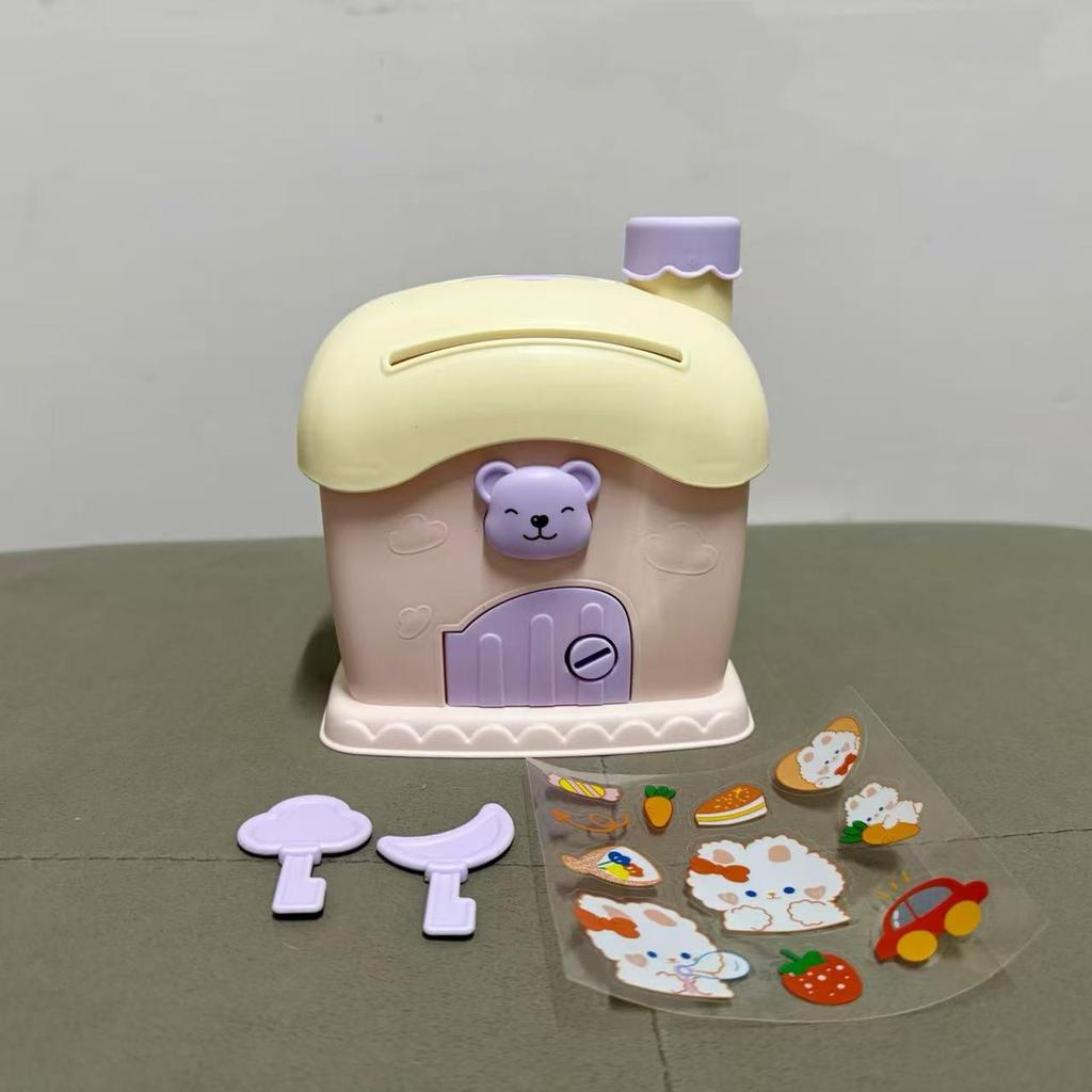 Large Capacity Cartoon Piggy Bank for Kids: Big House Savings for Boys & Girls