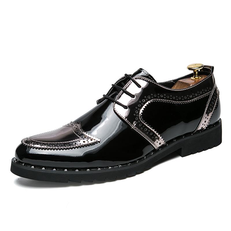 

Men Spring Autumn Heels Platform Lace Up Leather Casual Durable Comfortable Wear For Daily Use Durable Material With Good Quality 40