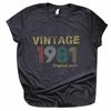 50-års jubileumsgave T-skjorte for kvinner Vintage 1971 Parts Tee Søt Tee