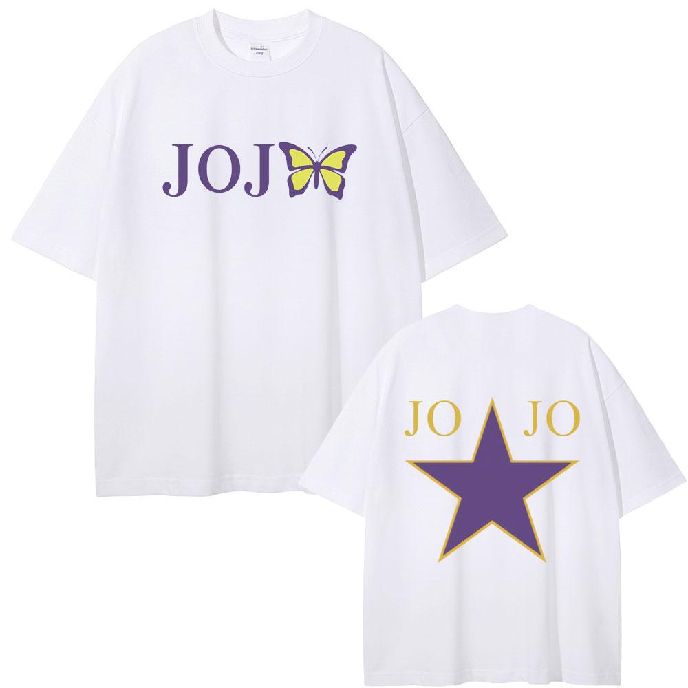 Japanese Anime JoJo Bizarre Adventure Kujo Jolyne Graphic Tshirts Men Women Casual Manga Short Sleeve T Shirts Unisex Fans Gift