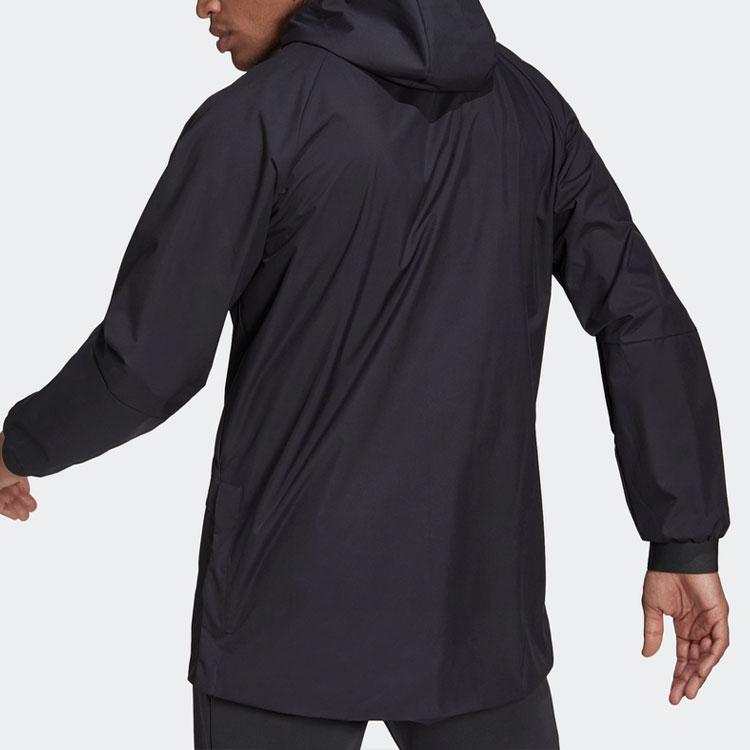 Adidas Real Madrid Football Series Hooded Jacket Men Outerwear Black GR4275