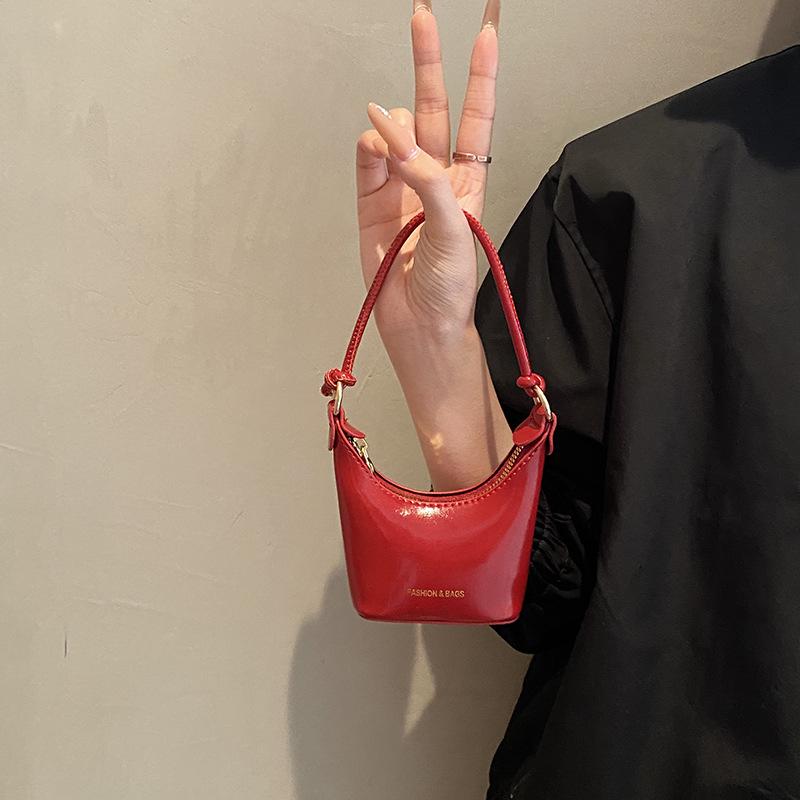 Трендовая красная сумка-ведро принцессы 2025 года для девочек - Стильная сумка-кроссбоди, подарок