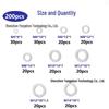 450-Piece Aluminum Gasket & Sealing Ring Set: High-Temp Resistant, Spring Washer, M6-M24.