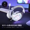 FIFINE Gaming USB Wired Audio Balance Surround Compatible with Gaming and Live Controllable RGB Detachable White Headphones Headset, Connection,
