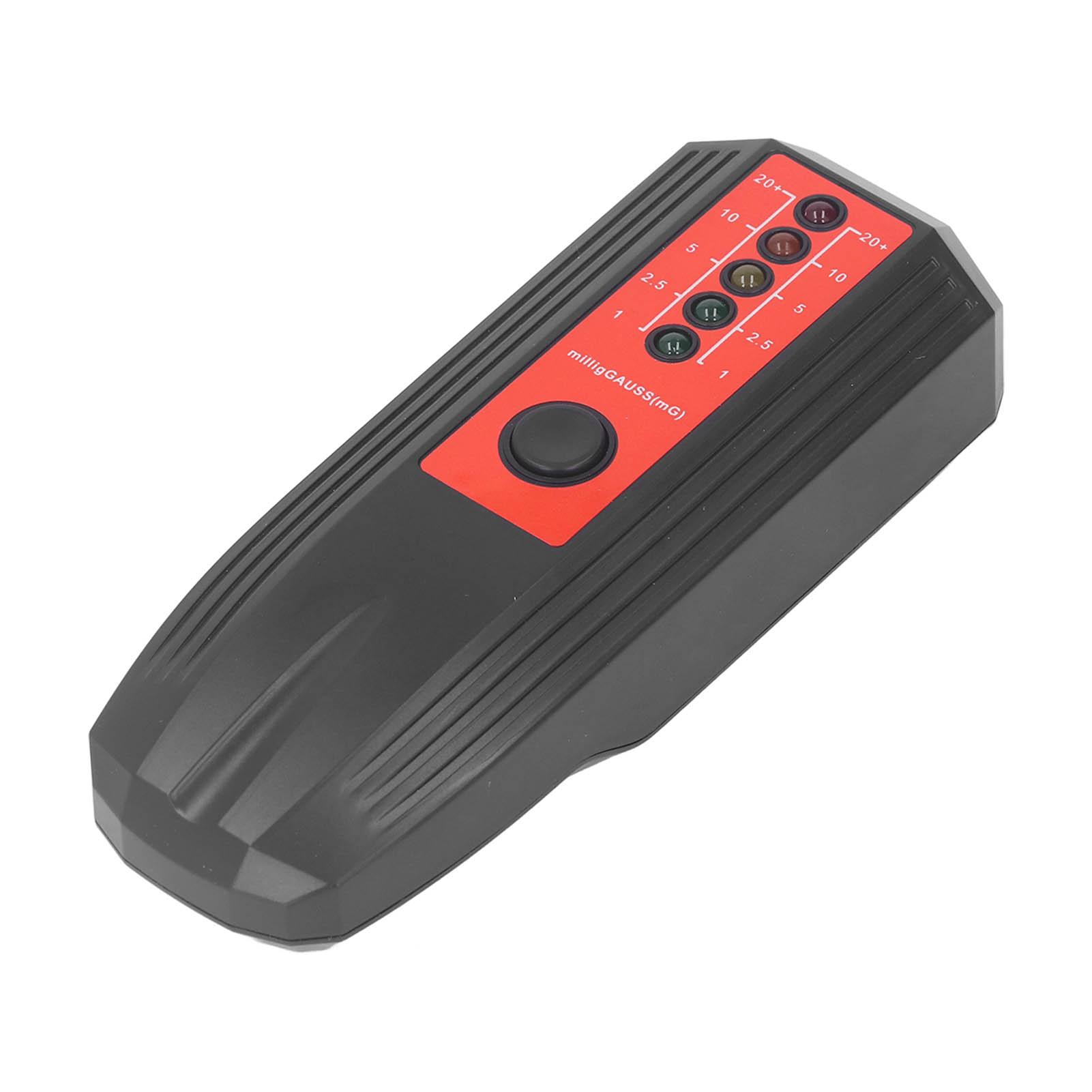 

Измеритель ЭМП Детектор магнитного поля Тестер электромагнитного излучения с 5 светодиодными индикаторами Красный