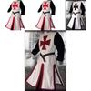 Stylish Medieval Templar Knight Crusader Surcoat Outfit Cosplay Costume