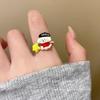 Wind Pearl Zircon Butterfly Ring Female Niche High-end Sense Light Luxury Couple Pair Ring Temperament Open Ring