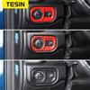 TESIN Interior Accessories For Dodge RAM 1500 Car Headlight Lamp Switch Decoration Cover Stickers For Dodge RAM 1500