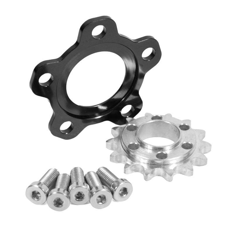 Für Surron Light Bee X Reifenbreiterungs-Kit Kettenrad-Traverse 4 mm breitere Reifen montiert Zweistufiges Zahnradgetriebe für SURRON