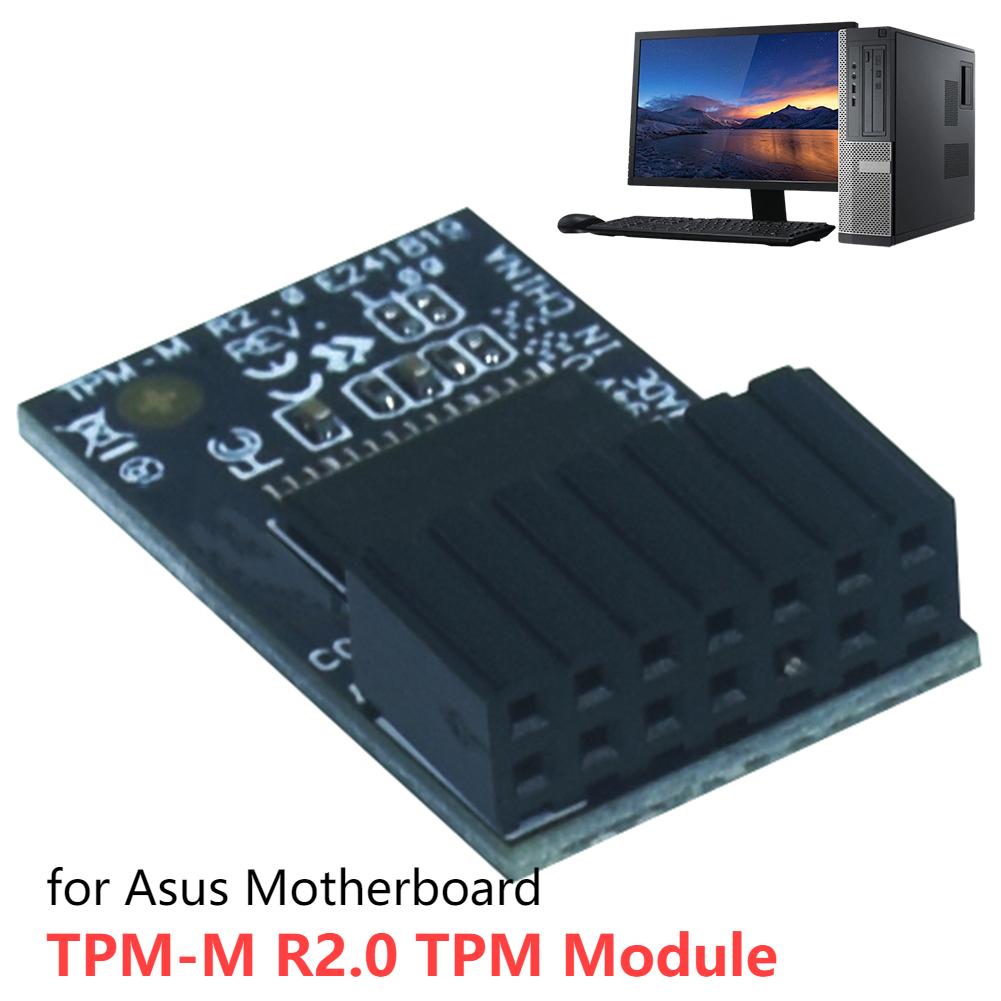 For Asus TPM-M R2.0 TPM Module LPC 14-1 Pin The Trusted Platform (TPM) Module 15x25mm TPM-M R2.0 Hardware Security Chip for Asus