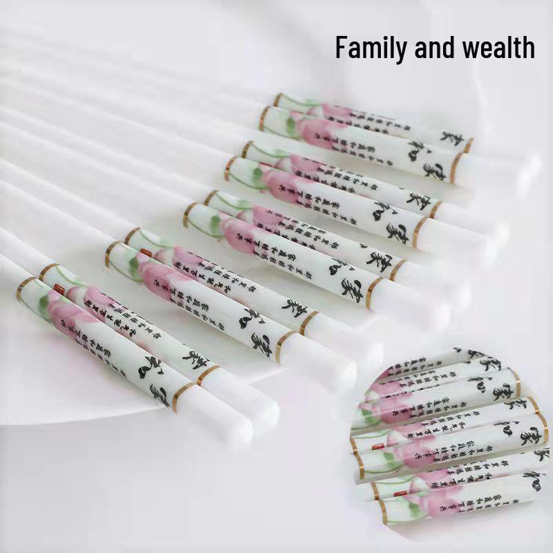 Jingdezhen Keramik Essstäbchen: Schimmelresistent, Rutschfest, Langlebig, Hitzebeständig, Leicht zu Reinigen, Verformungsbeständig, Umweltfreundlich für den Heimgebrauch