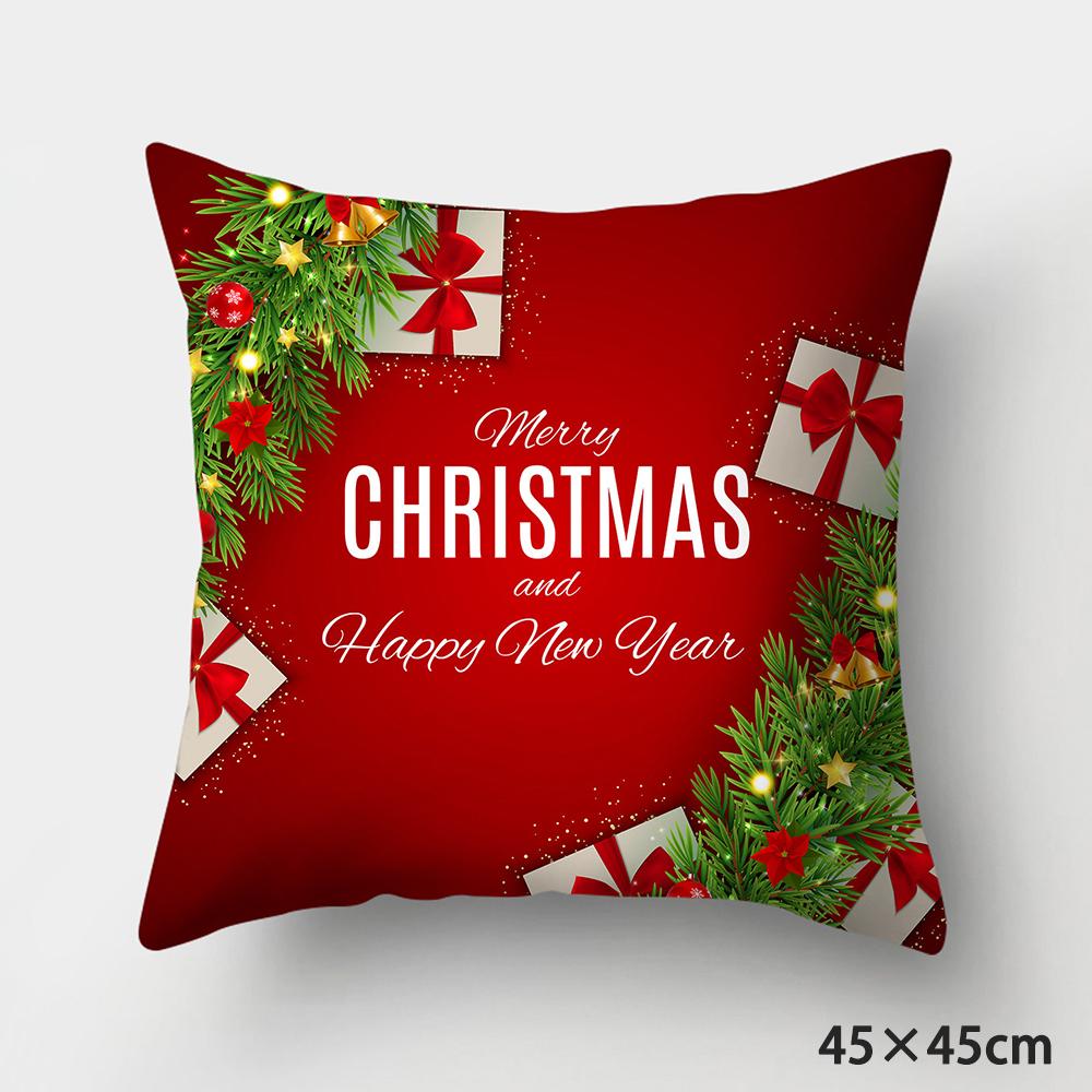 Christmas Cushions Happy New Year 2022 Wedding Decor Patterns from  Home  Gifts