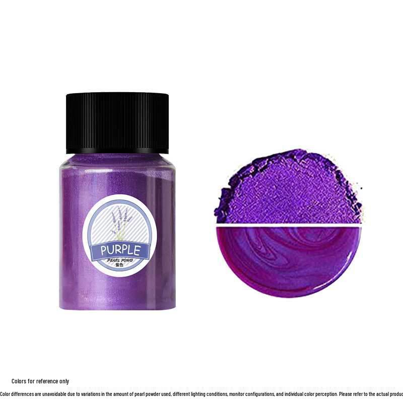 Mermaid Slime & Epoxy Mica Powder - 30 Colors Pearlescent Crystal Clay in Large Bottle