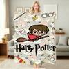 Magic Hermione Theme Printed Blanket Cozy Comfortable Throw Blanket For Living Room Sofa Nap Lightweight Home Decor Great Holiday Gift
