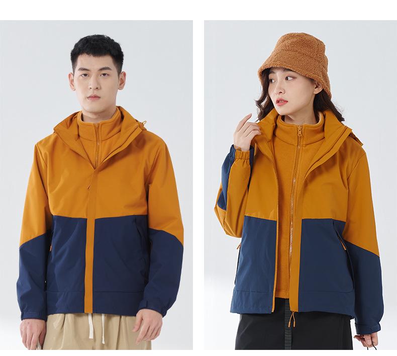 2025 Unisex 3-in-1 Detachable Small Mountaineering Jacket - Windproof & Waterproof