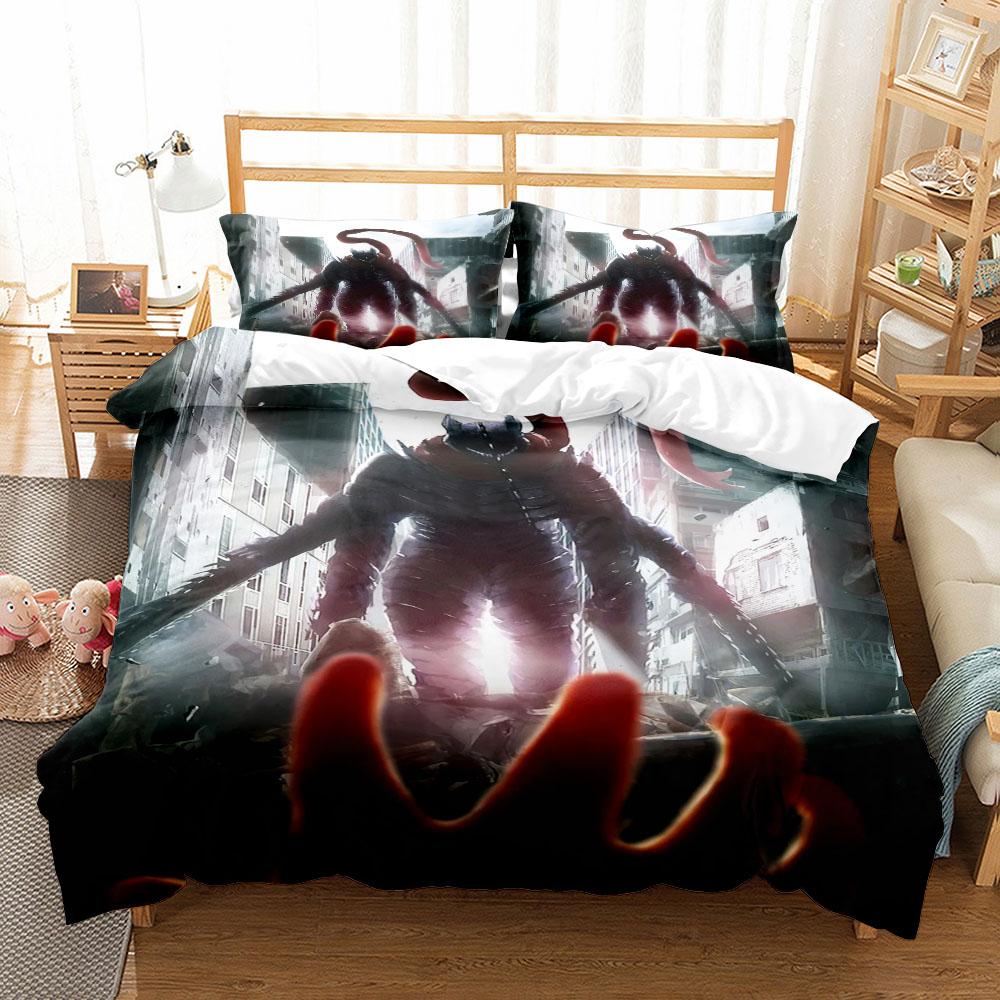 Chainsaw Man Anime Duvet Cover Set Without Sheet King Queen Double Full Twin Single Size Bed Linen Set