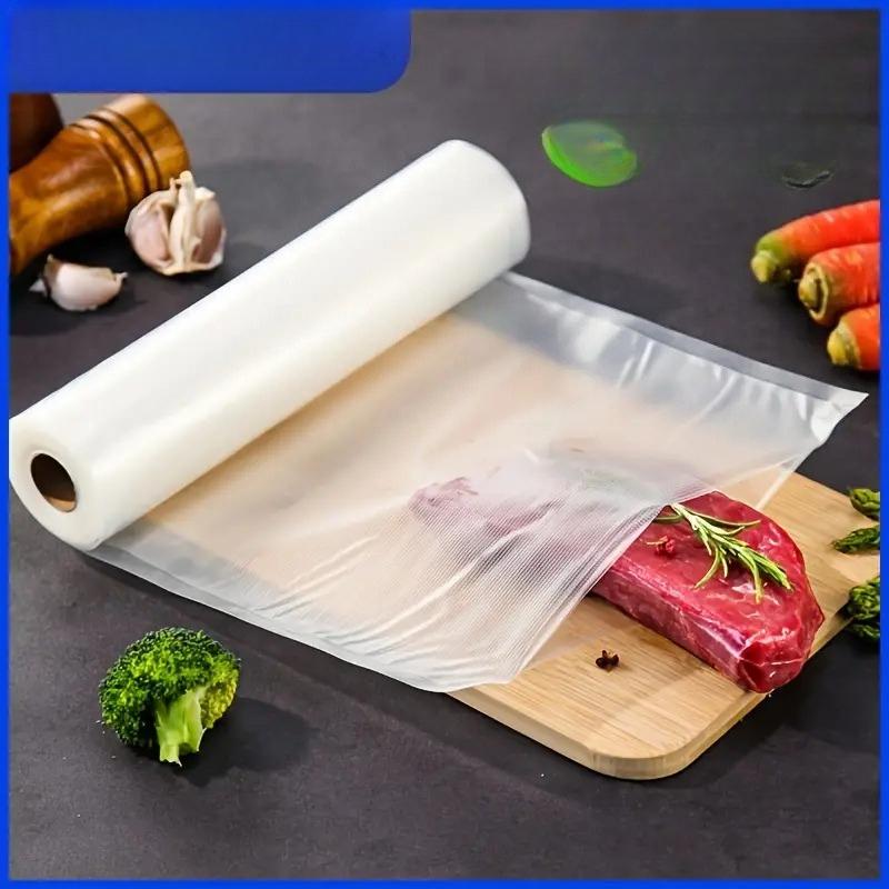 1Roll Free Vacuum Sealer Rolls - Reusable, Airtight Food Storage Bags for Freshness, Meat, Fruits, VegetablesVacuum Sealer Bag
