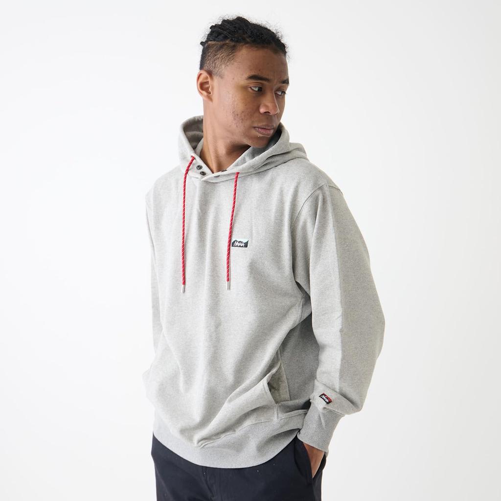 NANGA Eco Hybrid Mini Box Logo Embroidered Hoodie (Unisex) L/OATMEAL