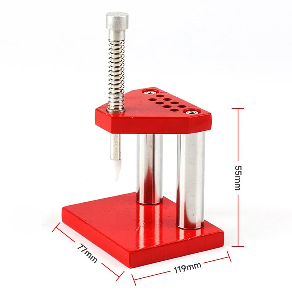 Dispozitiv pentru îndepărtarea acului de mână pentru ceas Ceas de mână portabil Extractor cu piston Piese precise Accesorii pentru reparații de ceasornicar Instrumente Mașină roșie