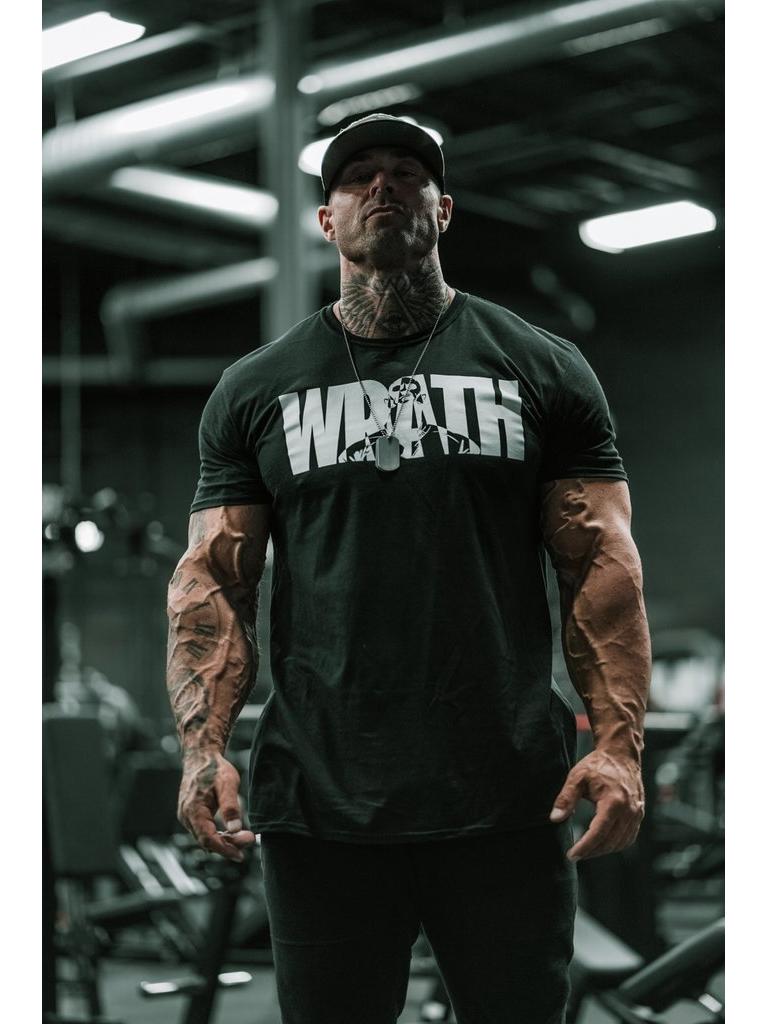 Men's Slim Fit Stretch Cotton Fitness T-Shirt - Breathable Short Sleeve