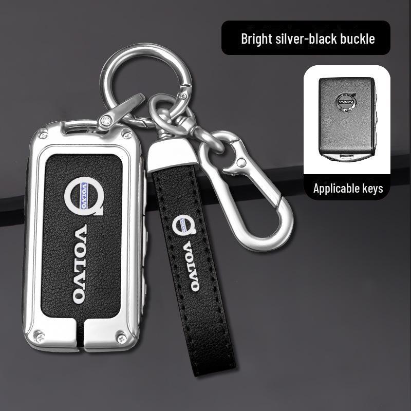 Volvo Key Cover for XC60 & S90: Car Accessories Shell for XC90, XC40, S60L - Buckle Bag Included