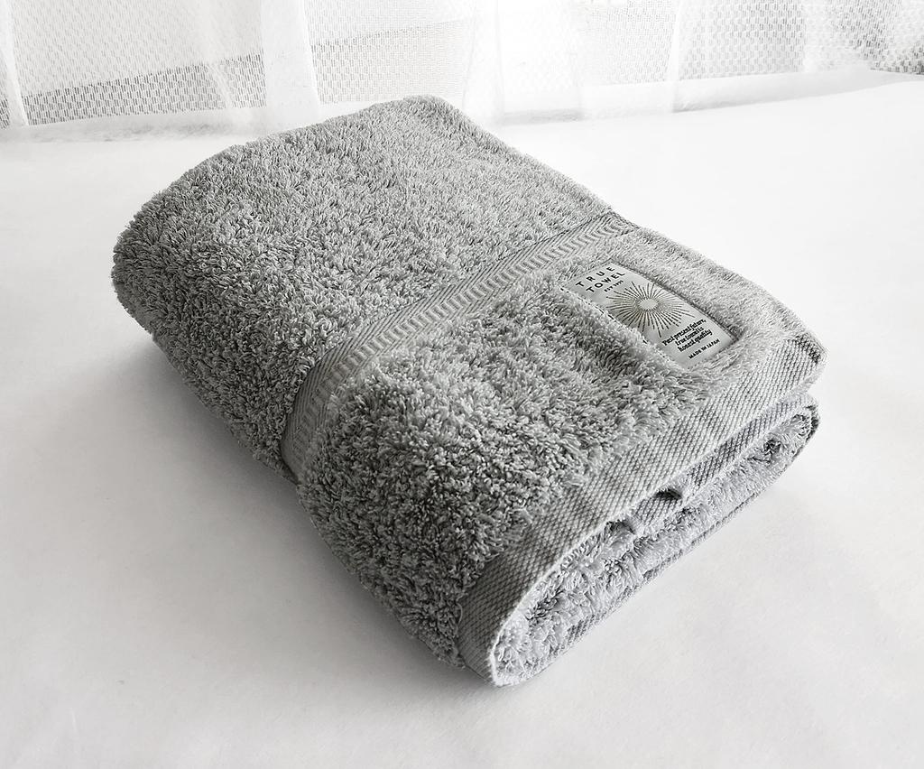 TRUE TOWEL Classic HOTEL Petit Bath Towel, Luxury Imabari Towel (Gray)