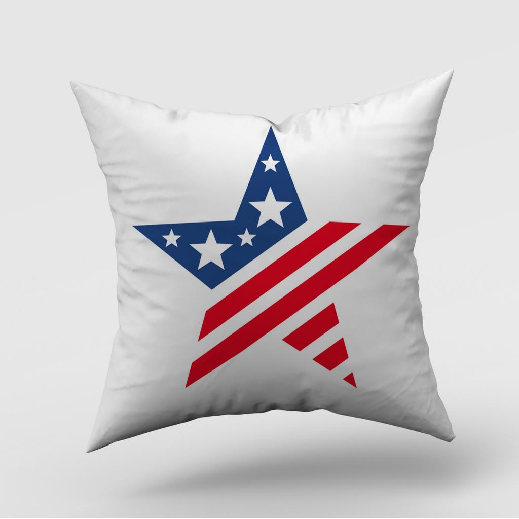 New American Independence Day Pillow Cover American Logo Outdoor Home Decoration Pillow Cushion Cover