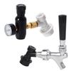 Home Brewery Beer Carbonation & Dispenser Combine Kit,Premium 0-60PSI Mini Co2 Regulator,Craft Beer Tap with Ball Lock Connector