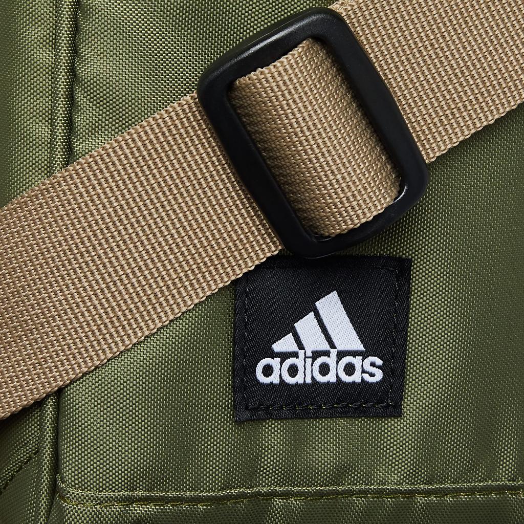 Adidas Backpack Model A4 Size Square with Shoulder Khaki and Yellow Olive No. 67534, Fit, Unisex, 3-Way, Design, Strap, (Focus F21)