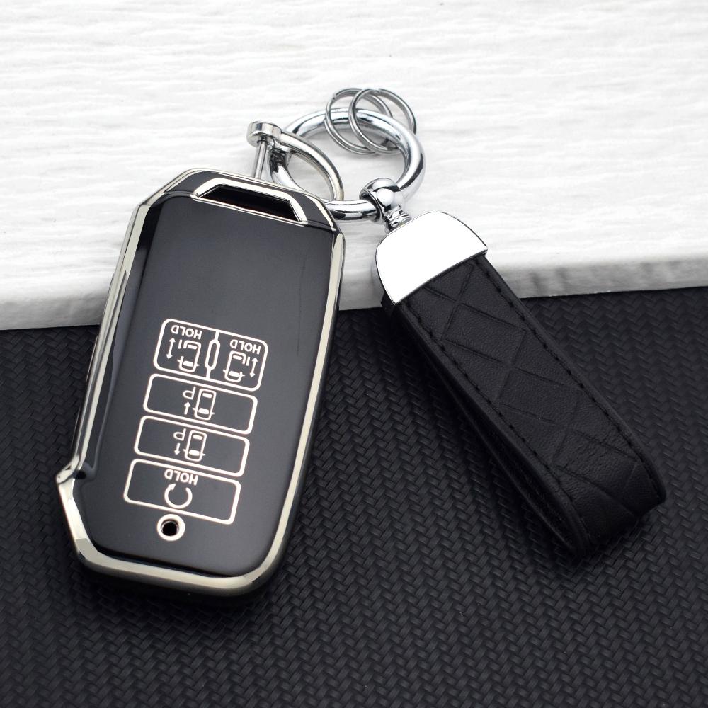 9 Buttons Tpu Car Key Case Cover Fob Shell For Kia K8 K5 Dl3 Ev6 Sorento Mq4 Carnival Sedona K7 V6 Scratch-Resistant Key Cases