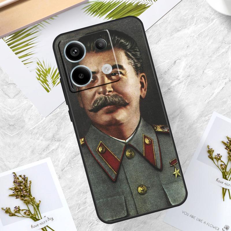 Russian Commander Stalin Case For Xiaomi Redmi Note 13 14 Pro 12 11 10 15 Pro Plus Redmi 15 10C 12C 13C 14C 15C Cover